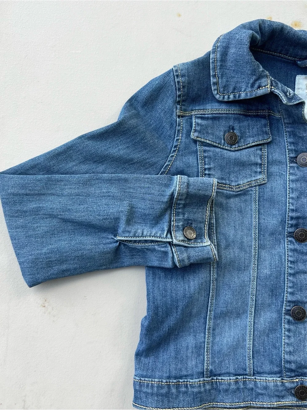 Gymboree Medium Blue Kids Denim Jacket with Button Front